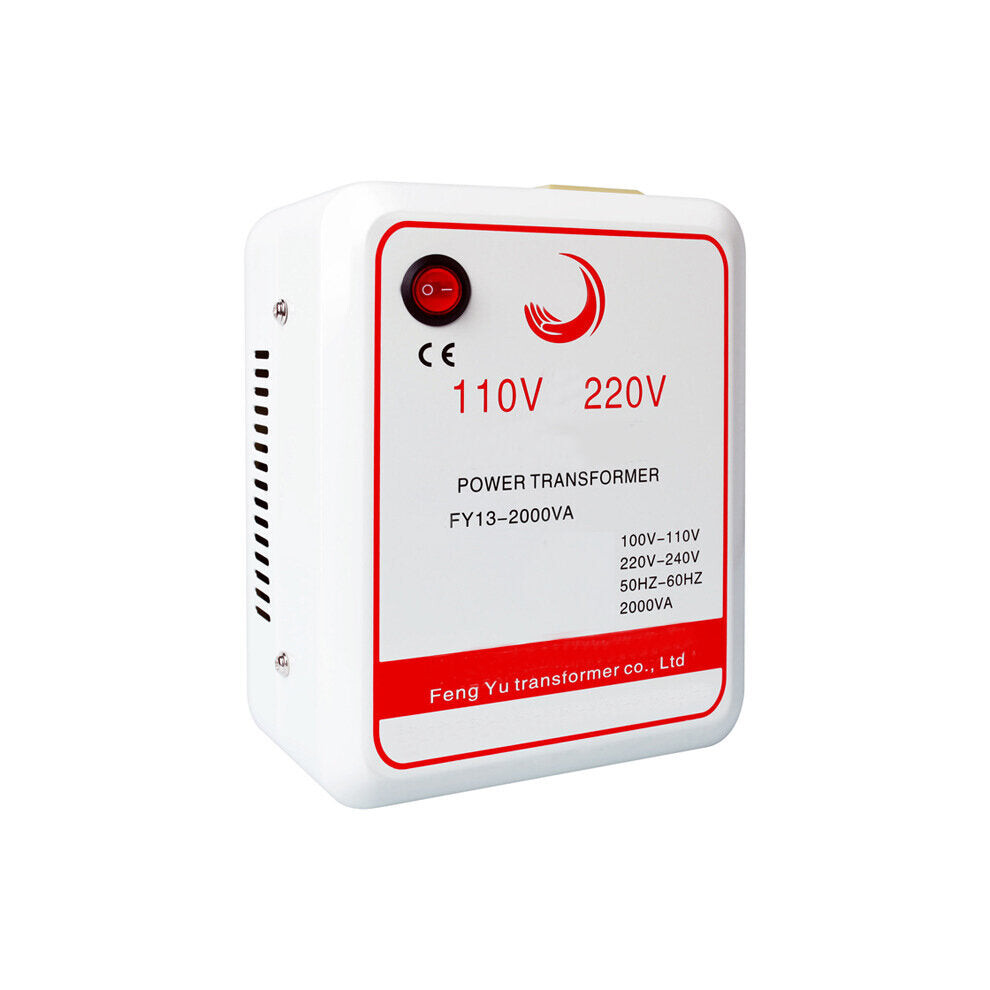 1PCS AC 110V to 220V Inverter Charger Voltage Transformer Voltage Converter 2000W Adapter Pure Copper Coil