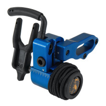 (Blue) Archery Target Compound Bow Arrow Drop Away Arrow Rest Holder With Cord Lock Adjustable Right Hand Camping Shooting