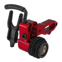 (Red) Archery Target Compound Bow Arrow Drop Away Arrow Rest Holder With Cord Lock Adjustable Right Hand Camping Shooting