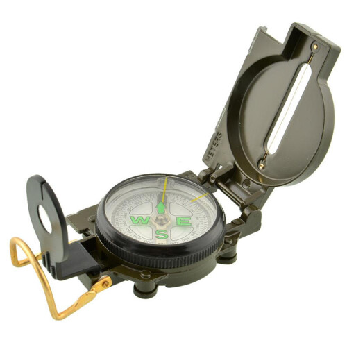 Waterproof Luminous Compass American Multifunctional Folding Pointer Guide 1:25000 Map Scale 2