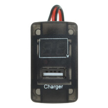 5V 2.1A USB Port Dashboard Volt Meterr Phone Charger
