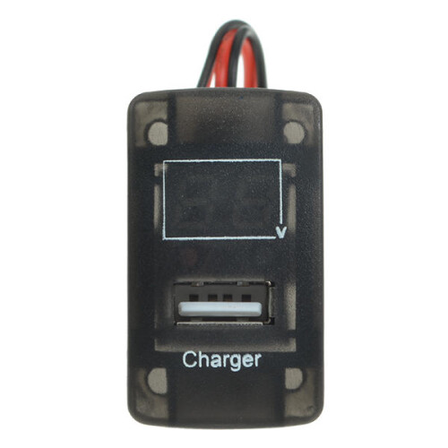5V 2.1A USB Port Dashboard Volt Meterr Phone Charger 1