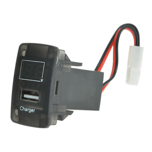 5V 2.1A USB Port Dashboard Volt Meterr Phone Charger 2