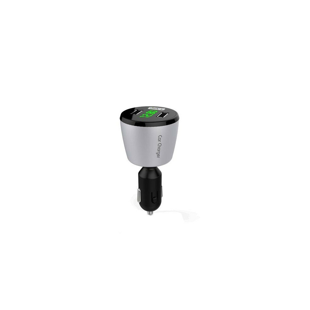 (Silver) Car Charger Bluetooth Fm Transmitter Built-In Microphone Support Tf Card U Disk Silver 4250937595797