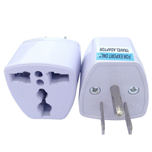 US Universal Adapter AC 3 Pin Power Plug Travel Abroad Adapter 2