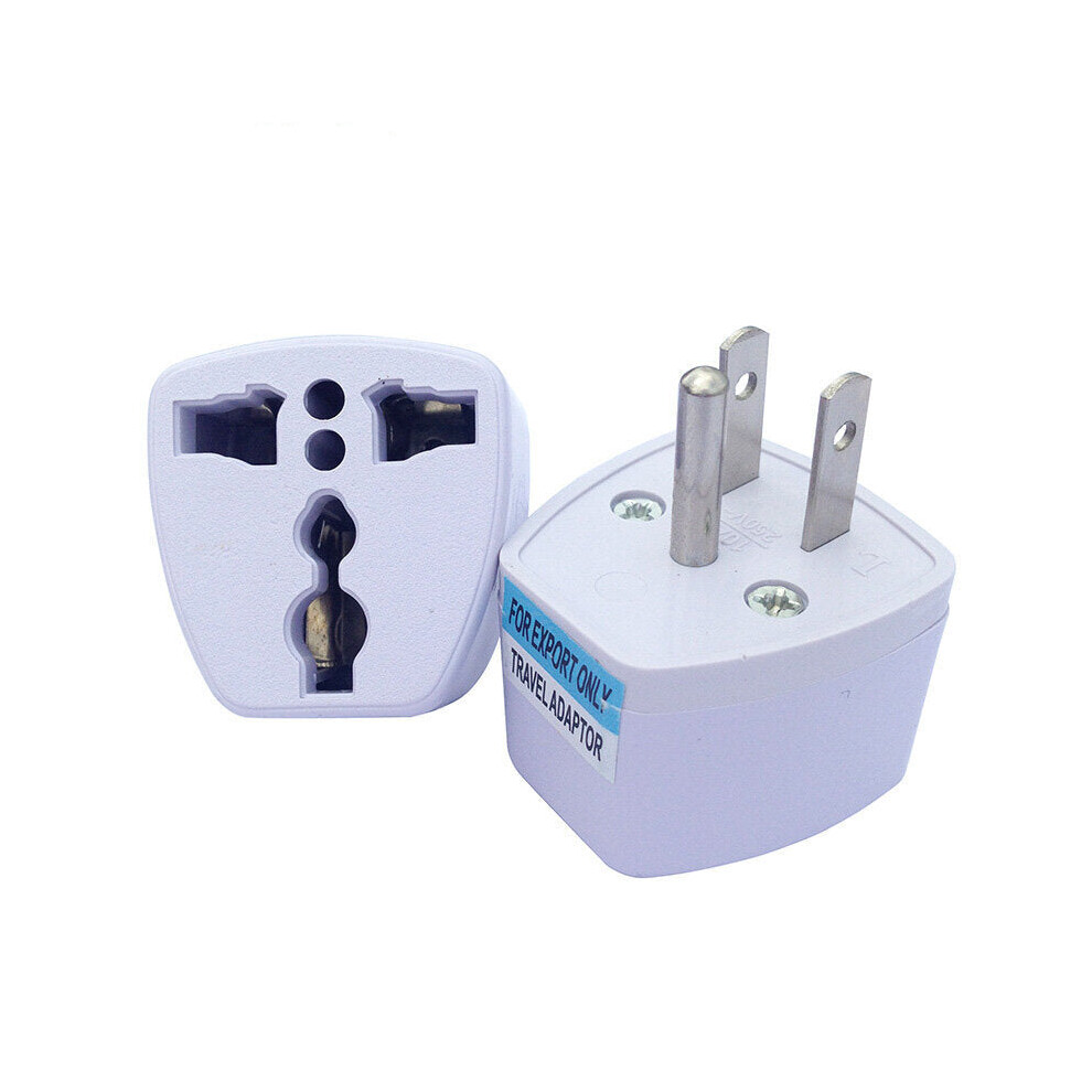 US Universal Adapter AC 3 Pin Power Plug Travel Abroad Adapter