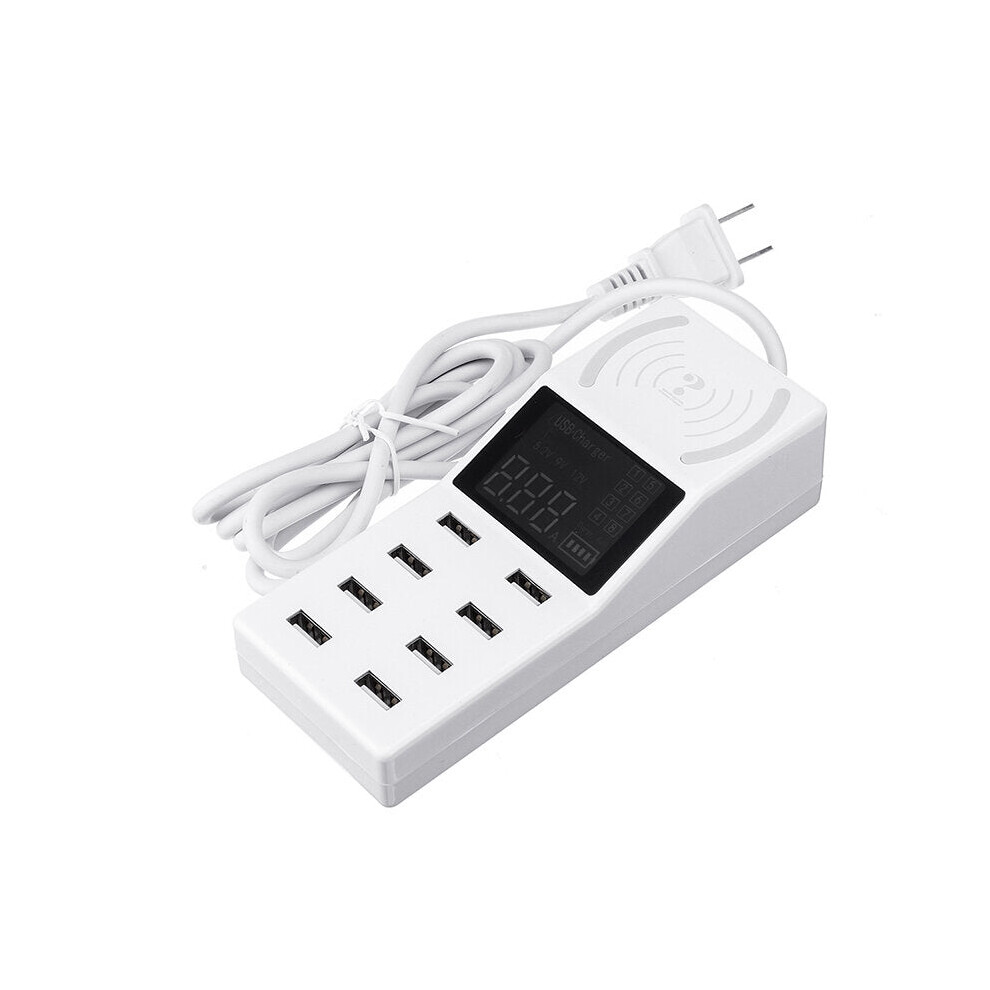 (Eu Plug) Upgrade Version Multiple Usb Charger Intelligent 8-Port Desktop Charger Wireless Charger Charging Station 4250937718912