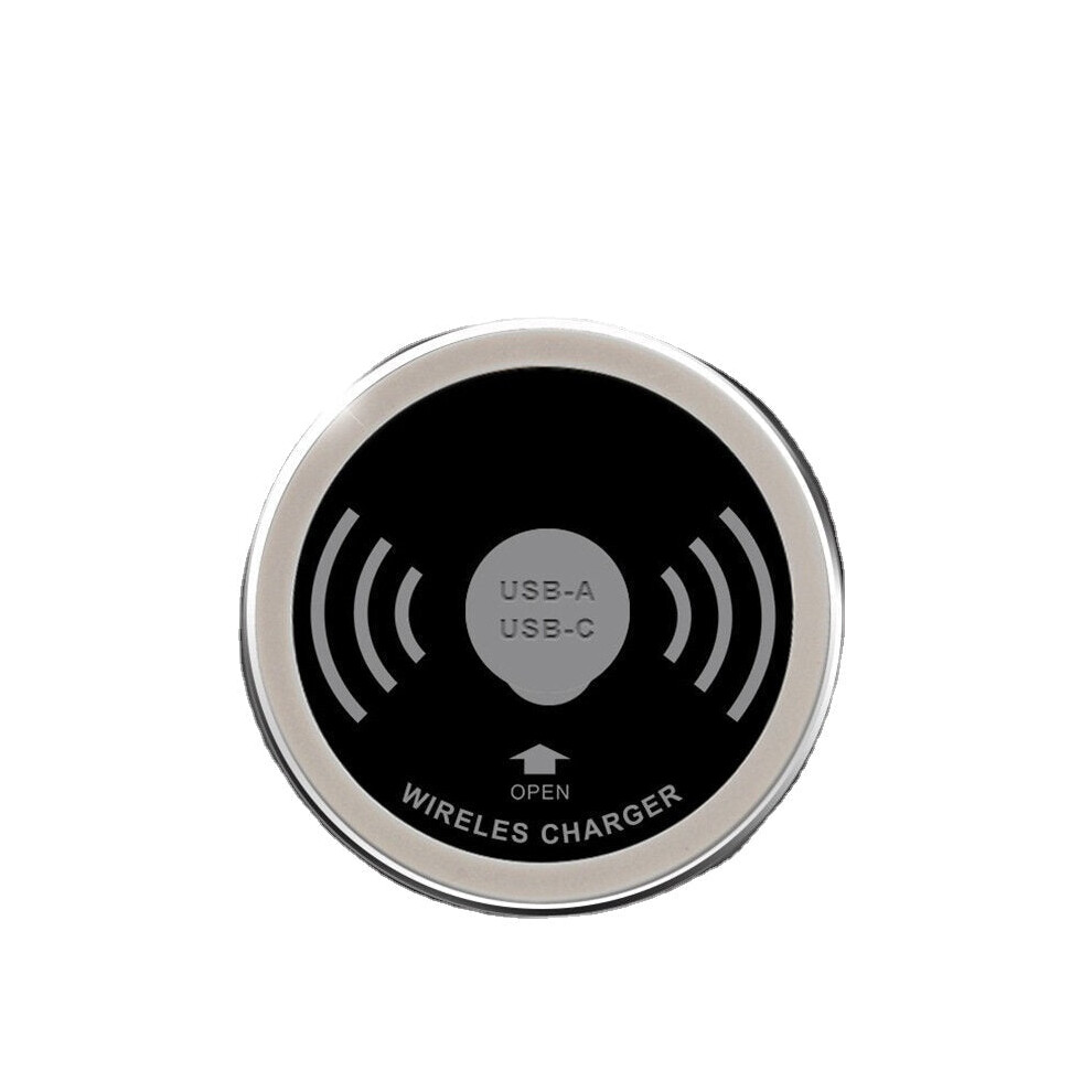 (5W) Embedded Wireless Charging Smart Socket Usb Direct Charge Type-C Fast Charge Desk Phone Wireless Charger 6112212097342