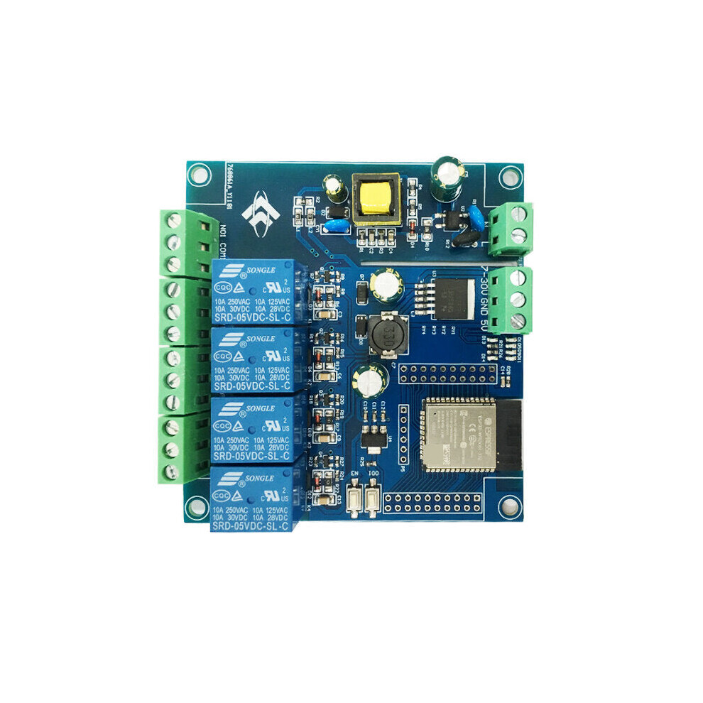 Photos - PSU GreenZech AC/DC Power Supply ESP32 WiFi Bluetooth BLE Four-way Relay Module ESP32-WROOM Development Board 