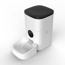 (US Plug) Automatic Pet Feeder LCD Display APP Control Timing Feeding Automatic Pet Feeder Store Food Box