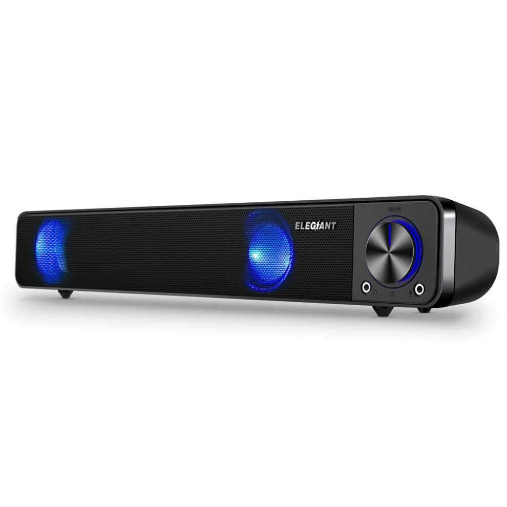 Computer Speakers Wired Computer Sound Bar Stereo Usb Powered Mini Soundbar Speakers For Pc Tablets Laptop Desktop Projector Cellphone 6112212094372