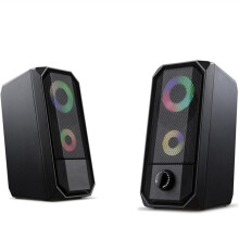 Wired Computer Speaker 10W Stereo Bass RGB Luminous USB 3.5mm Desktop Soundbar Multimedia Speaker