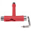 (Red) Multifunctional Skateboard Scooter T-shape Adjusting Tool 1