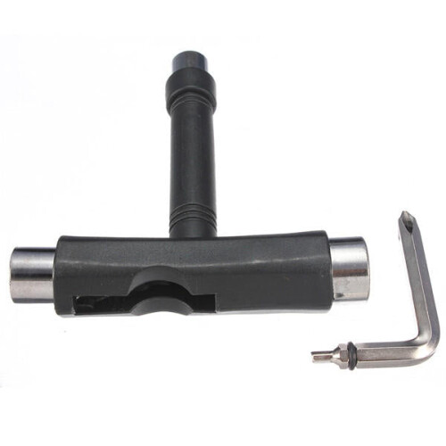 (Black) Multifunctional Skateboard Scooter T-shape Adjusting Tool