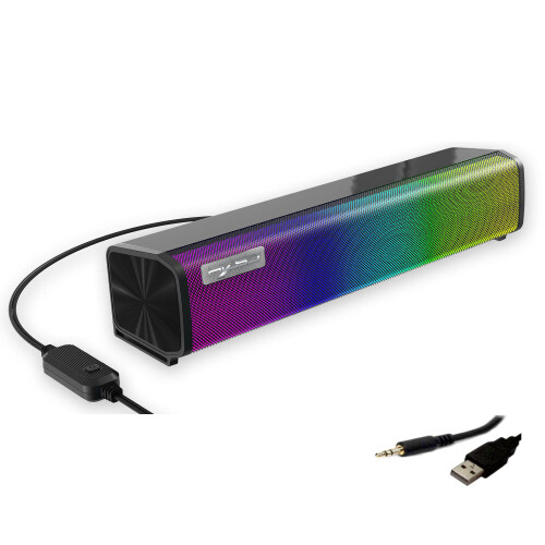 (Green) Wired Computer Speaker Shocking Sound Convenient Line Control Three-dimensional Surround for PC Laptop 2