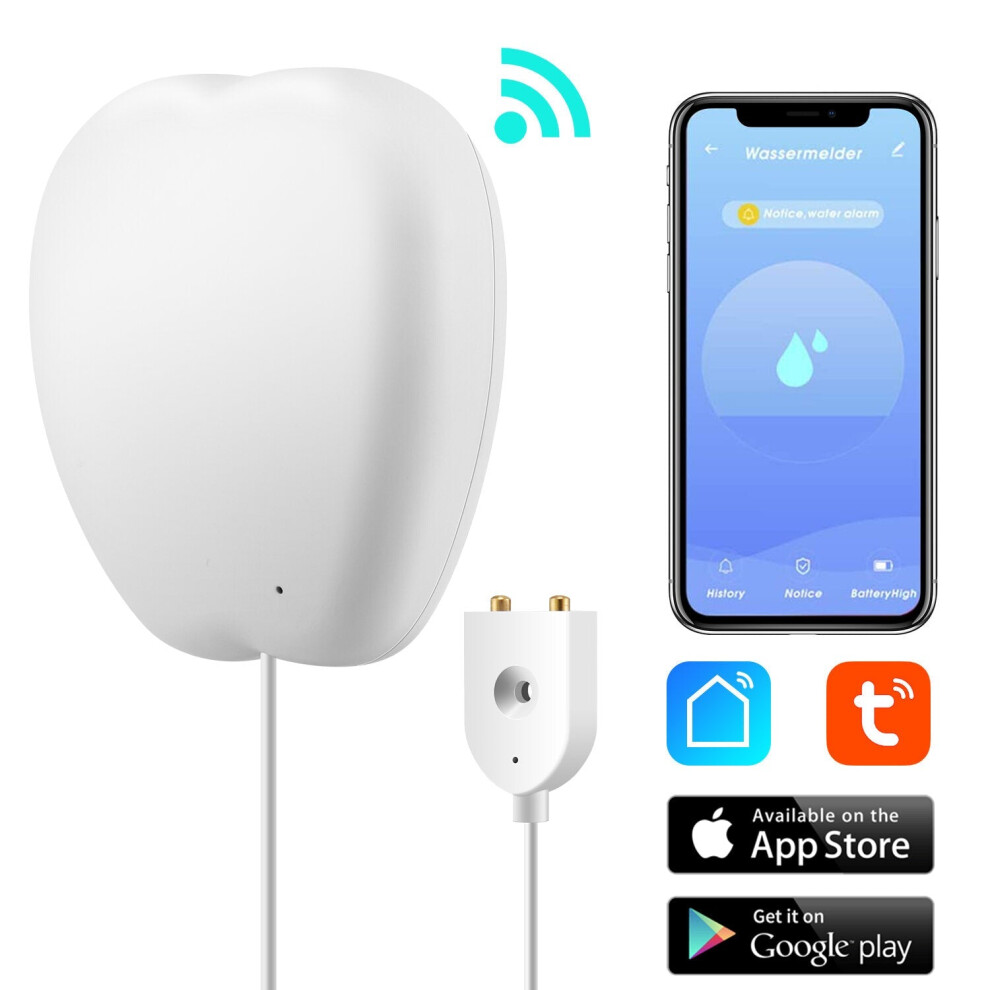 Smart Water Detector Water Level Alarm Sensor Wifi Water Leakage APP Remote Control Wireless Flood Detector Work with Smart Life Tuya APP