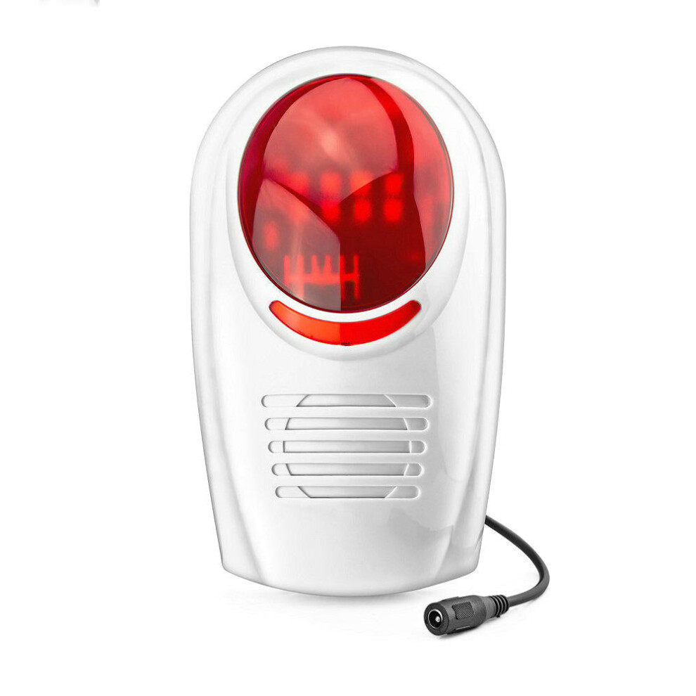 (EU Plug) Wireless Waterproof Outdoor Strobe Siren For GSM Alarm System Security For Smart Home