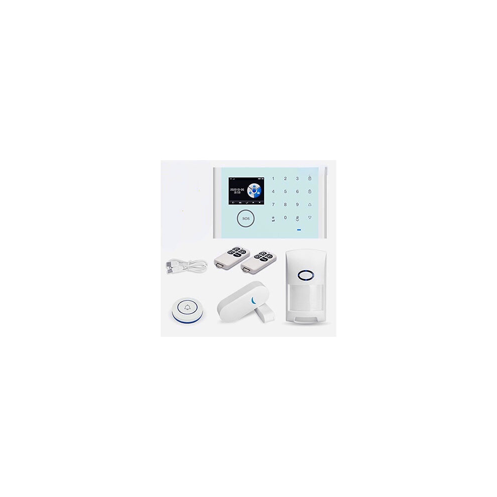 (Type 1) Smart Wireless WIFI Alarm System With GSM Infrared Detetor Door and Window Sensor Remote Controler Wireless Doorbell Button Home Anti-theft Alarm Work