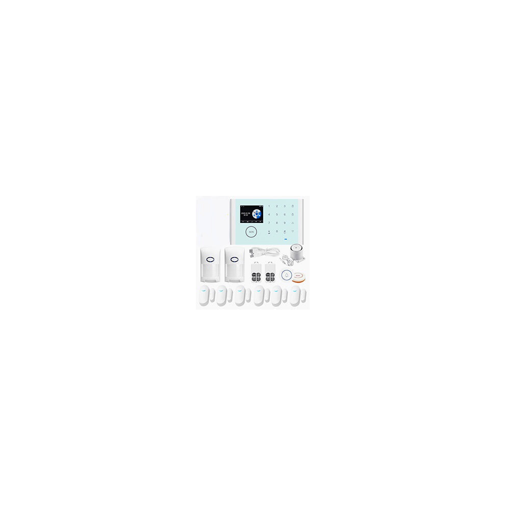 (Type 5) Smart Wireless WIFI Alarm System With GSM Infrared Detetor Door and Window Sensor Remote Controler Wireless Doorbell Button Home Anti-theft Alarm Work
