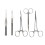 25 In 1 Skin Suture Surgical Training Kit Silicone Pad Needle Scissors Tools Kit 10