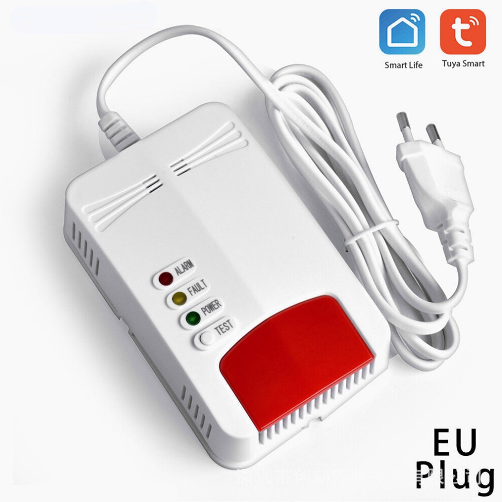 (EU Plug) WIFI Gas Detector APP Notification Gas Alarm Sensor For Smart Home Kit Remote Alarm Eco-System