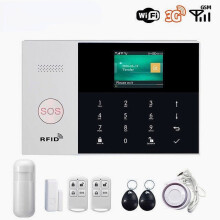 (AU Plug, Type 1) WIFI Alarm System Card APP Remote Control Wireless Home Security Smart Home Alarm Kits