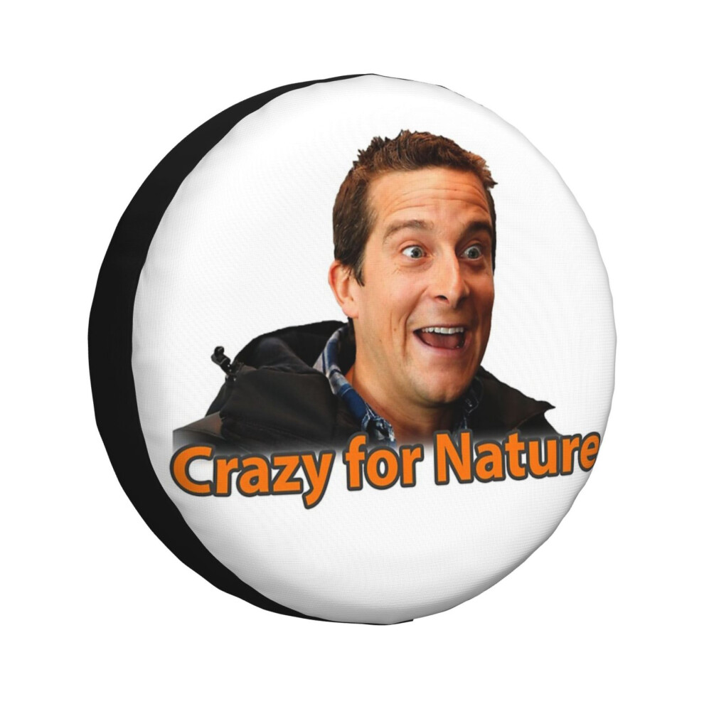 (Bear Grylls Crazy For Nature_3041) Spare Tire Cover for RV Trailer, Waterproof Wheel Covers Protectors Camper Fit for Jeep Wrangler Rv SUV Van Truck-image-OPC-PGN72W2-NEW