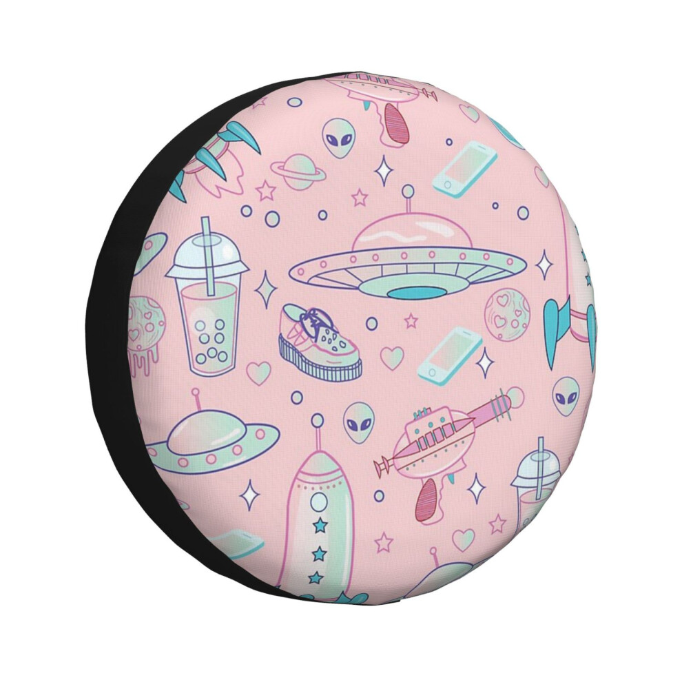 (Babe Pattern_2032) Spare Tire Cover For Rv Trailer, Waterproof Wheel Covers Protectors Camper Fit For Jeep Wrangler Rv Suv Van Truck Travel Vehicle / 6931076064884