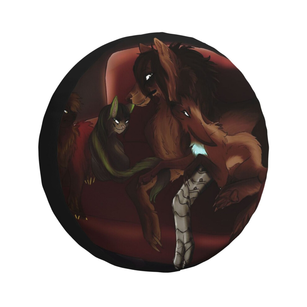 (Animal Avengers_1177) Spare Tire Cover for RV Trailer, Waterproof Wheel Covers Protectors Camper Fit for Jeep Wrangler Rv SUV Van Truck Travel Vehicl-image-OPC-PGN75DP-NEW