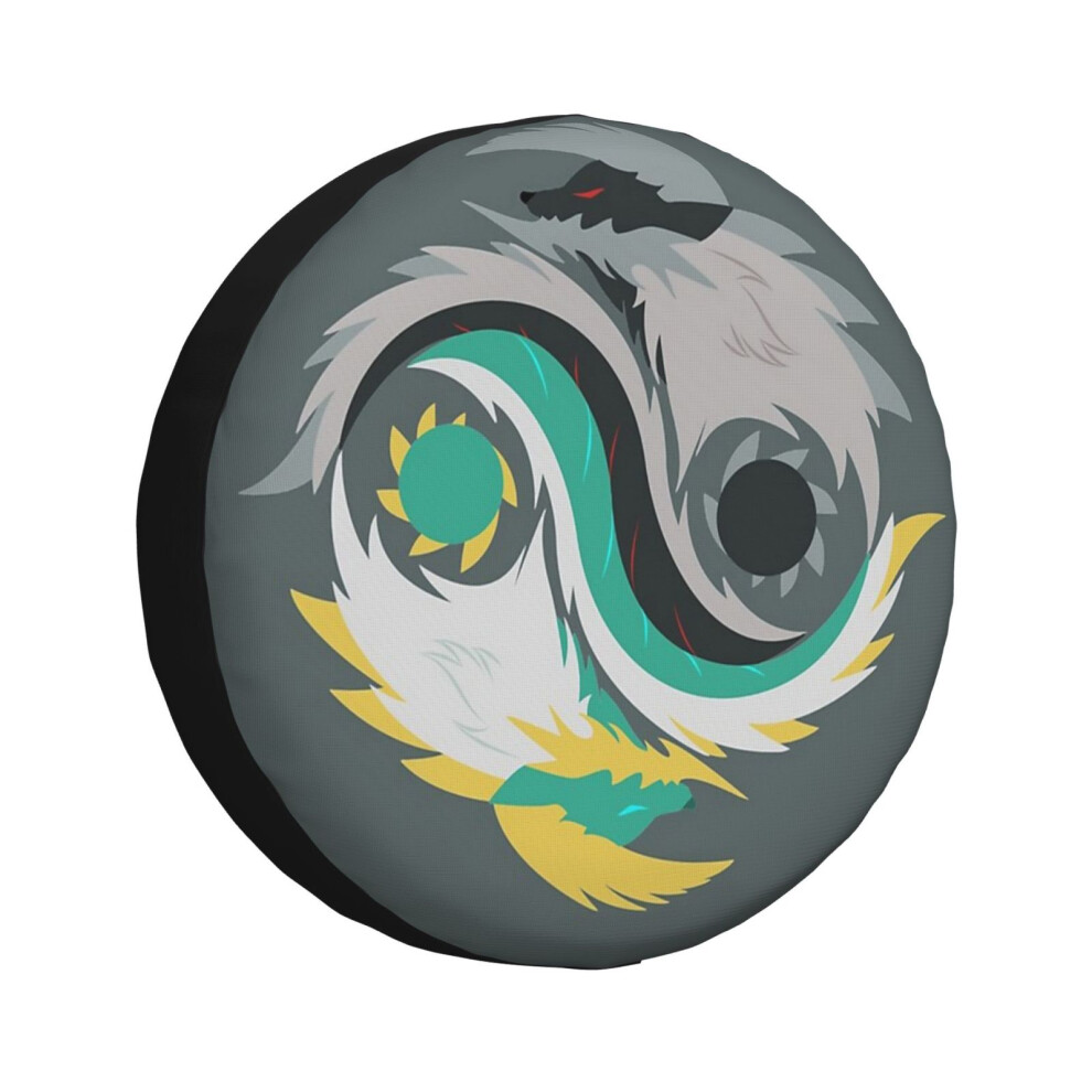 (Balance - Jinouga_3394) Spare Tire Cover For Rv Trailer, Waterproof Wheel Covers Protectors Camper Fit For Jeep Wrangler Rv Suv Van Truck Travel Vehi 6931076064358