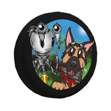 (Best Companion Perk_138) Spare Tire Cover for RV Trailer, Waterproof Wheel Covers Protectors Camper Fit for Jeep Wrangler Rv SUV Van Truck Travel Vehicle / 14 15 16 17 Inch