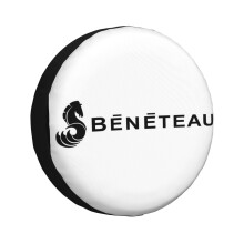 (Beneteau Yachts Boats Logo_1595) Spare Tire Cover for RV Trailer, Waterproof Wheel Covers Protectors Camper Fit for Jeep Wrangler Rv SUV Van Truck Travel Vehicle / 14 15 16 17 Inch