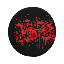 (Best Logo Music Melodic Death Metal Band Est 2001_33) Spare Tire Cover for RV Trailer, Waterproof Wheel Covers Protectors Camper Fit for Jeep Wrangler Rv SUV Van Truck Travel Vehicle / 14 15 16 17 Inch