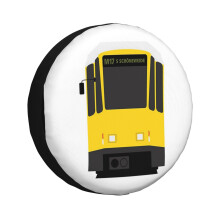(Berlin Tatra Tram_2040) Spare Tire Cover for RV Trailer, Waterproof Wheel Covers Protectors Camper Fit for Jeep Wrangler Rv SUV Van Truck Travel Vehicle / 14 15 16 17 Inch