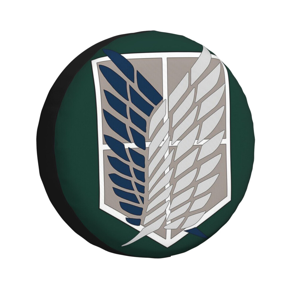 (Attack On Titan - Survey Corps (Shingeki No Kyojin)_1426) Spare Tire Cover For Rv Trailer, Waterproof Wheel Covers Protectors Camper Fit For Jeep Wra 6931076065775