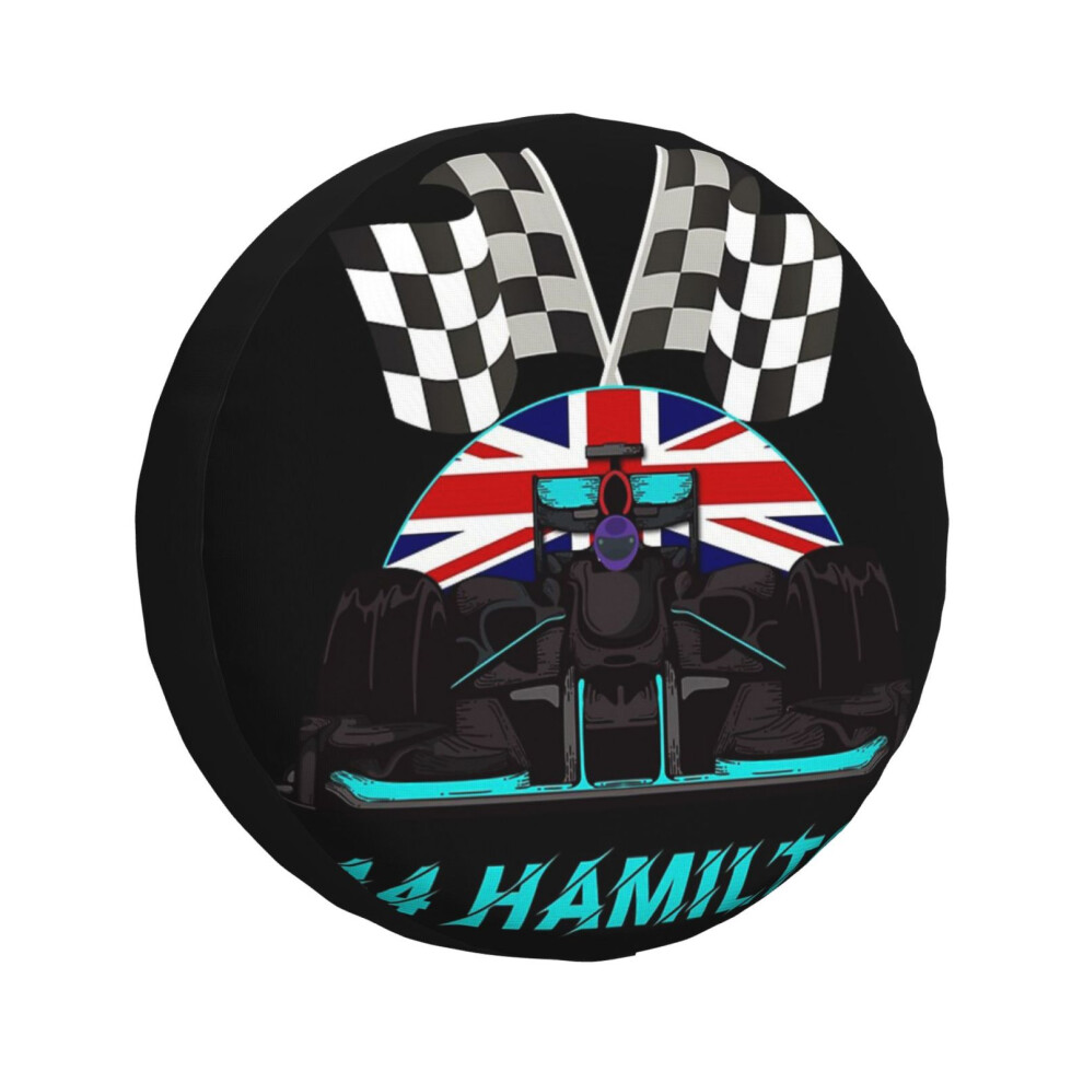 (#44 Lewis Hamilton - Racing Driver_2648) Spare Tire Cover For Rv Trailer, Waterproof Wheel Covers Protectors Camper Fit For Jeep Wrangler Rv Suv Van 6931076072148