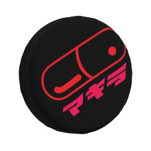 (Akira Manga Japenese Pill_4137) Spare Tire Cover for RV Trailer, Waterproof Wheel Covers Protectors Camper Fit for Jeep Wrangler Rv SUV Van Truck Travel Vehicle / 14 15 16 17 Inch