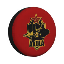 (Akula - Russian Submarine_1979) Spare Tire Cover for RV Trailer, Waterproof Wheel Covers Protectors Camper Fit for Jeep Wrangler Rv SUV Van Truck Travel Vehicle / 14 15 16 17 Inch