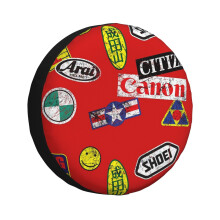 (AKIRA Stickers Mask_2958) Spare Tire Cover for RV Trailer, Waterproof Wheel Covers Protectors Camper Fit for Jeep Wrangler Rv SUV Van Truck Travel Vehicle / 14 15 16 17 Inch
