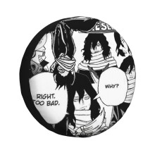 (Aizawa And Yamada Collage_2033) Spare Tire Cover for RV Trailer, Waterproof Wheel Covers Protectors Camper Fit for Jeep Wrangler Rv SUV Van Truck Travel Vehicle / 14 15 16 17 Inch