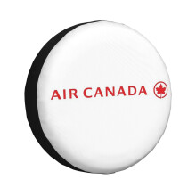 (Air Canada Banner_811) Spare Tire Cover for RV Trailer, Waterproof Wheel Covers Protectors Camper Fit for Jeep Wrangler Rv SUV Van Truck Travel Vehicle / 14 15 16 17 Inch