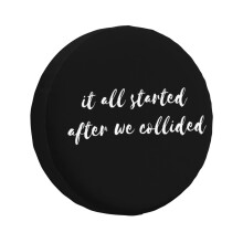 (After We Collided_3948) Spare Tire Cover for RV Trailer, Waterproof Wheel Covers Protectors Camper Fit for Jeep Wrangler Rv SUV Van Truck Travel Vehicle / 14 15 16 17 Inch