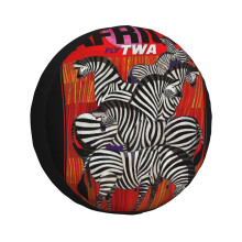 (AFRICA Vintage Airline Travel Advertising_1609) Spare Tire Cover for RV Trailer, Waterproof Wheel Covers Protectors Camper Fit for Jeep Wrangler Rv SUV Van Truck Travel Vehicle / 14 15 16 17 Inch