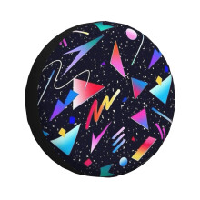 (Aesthetic Design_229) Spare Tire Cover for RV Trailer, Waterproof Wheel Covers Protectors Camper Fit for Jeep Wrangler Rv SUV Van Truck Travel Vehicle / 14 15 16 17 Inch