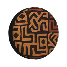 (African Mudcloth Pattern_4041) Spare Tire Cover for RV Trailer, Waterproof Wheel Covers Protectors Camper Fit for Jeep Wrangler Rv SUV Van Truck Travel Vehicle / 14 15 16 17 Inch
