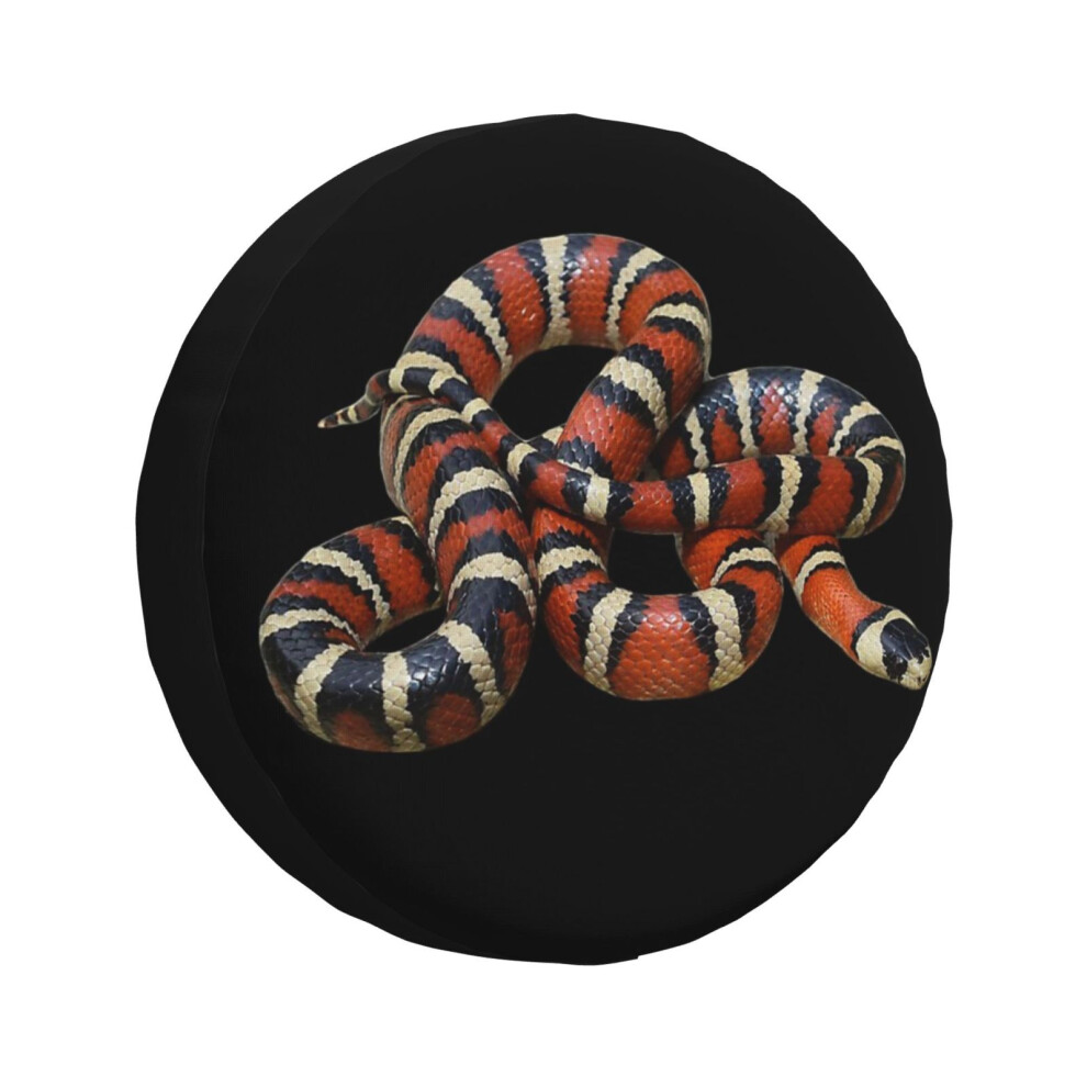 (Sonoran Mountain Kingsnake Lampropeltis Pyromelana_6629) Spare Tire Cover For Rv Trailer, Waterproof Wheel Covers Protectors Camper Fit For Jeep Wran 6931076072384