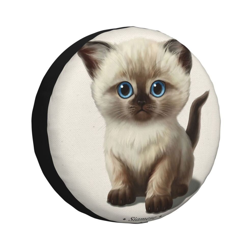 (Cataclysm- Siamese Kitten_224) Spare Tire Cover For Rv Trailer, Waterproof Wheel Covers Protectors Camper Fit For Jeep Wrangler Rv Suv Van Truck Trav 6931076075668