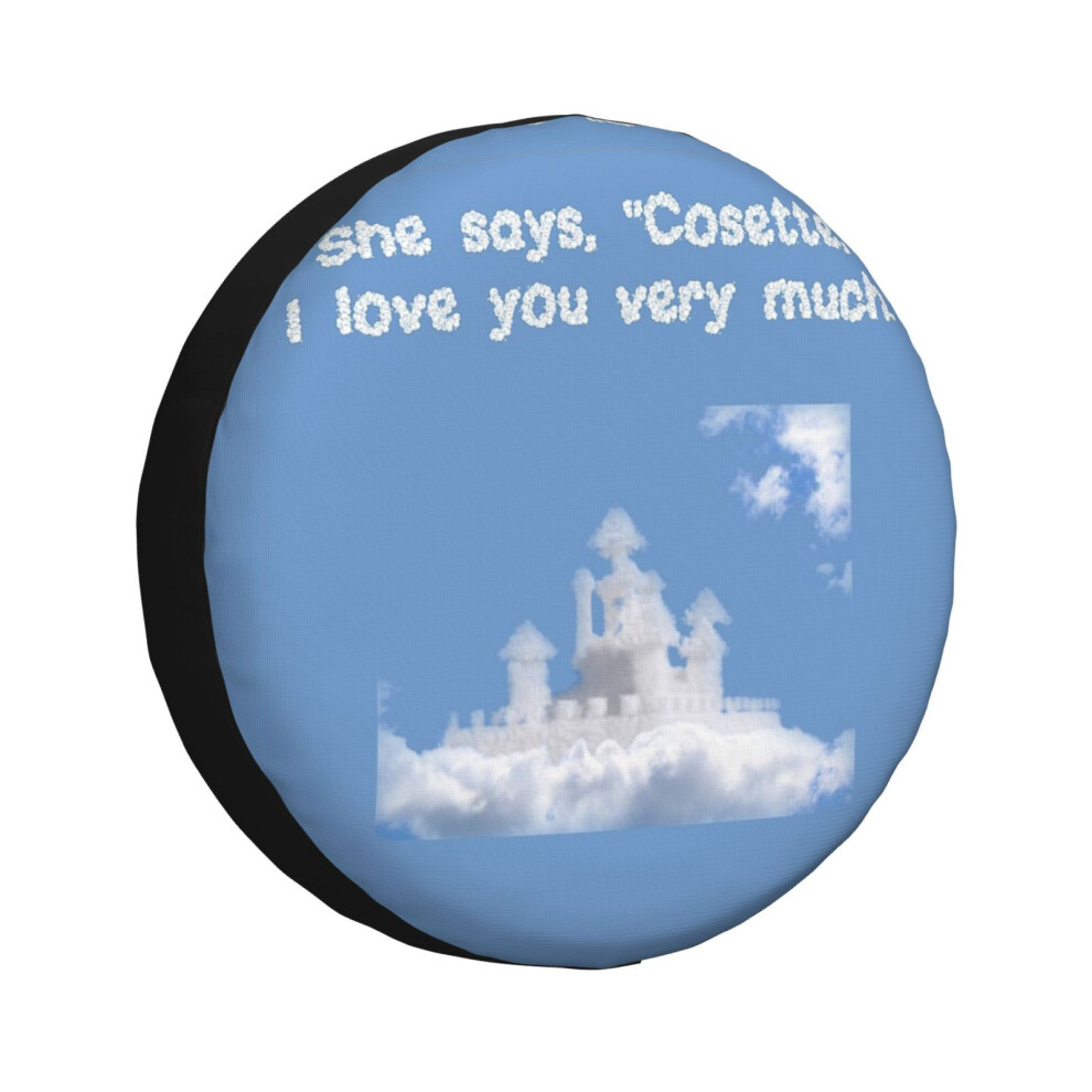 (Castle On A Cloud_2503) Spare Tire Cover For Rv Trailer, Waterproof Wheel Covers Protectors Camper Fit For Jeep Wrangler Rv Suv Van Truck Travel Vehi 6931076075927