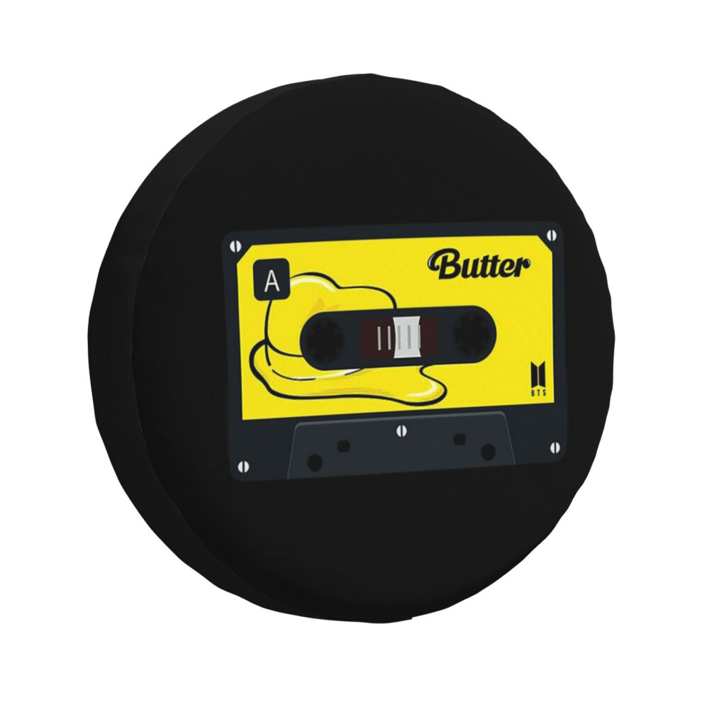 (Bts Butter Vintage Tape Cassette_6793) Spare Tire Cover For Rv Trailer, Waterproof Wheel Covers Protectors Camper Fit For Jeep Wrangler Rv Suv Van Tr 6931076077891