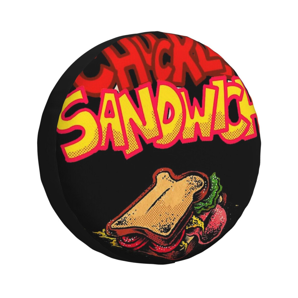 (Chuckle Sandwich_2442) Spare Tire Cover For Rv Trailer, Waterproof Wheel Covers Protectors Camper Fit For Jeep Wrangler Rv Suv Van Truck Travel Vehic 6931076073909